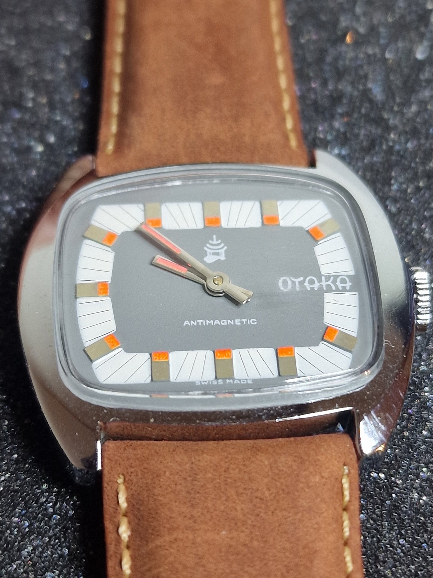 π°οΈ Unworn Vintage Watch "OTAKA" β Swiss Made for Japan, Hand-Wound, 1970s, Super Flat Design
