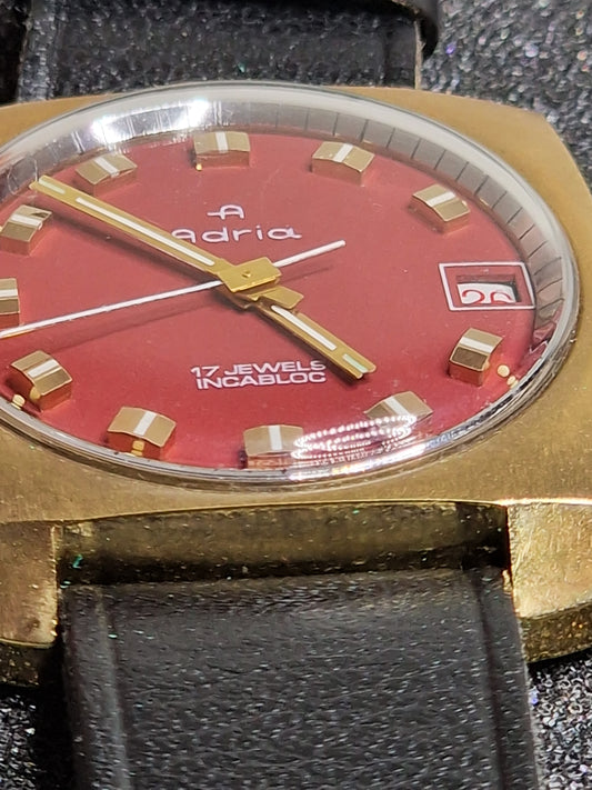 ⭐ Rare Vintage Watch "ADRIA" – Swiss Made, Hand-Wound, 1960s, Unworn Old Stock