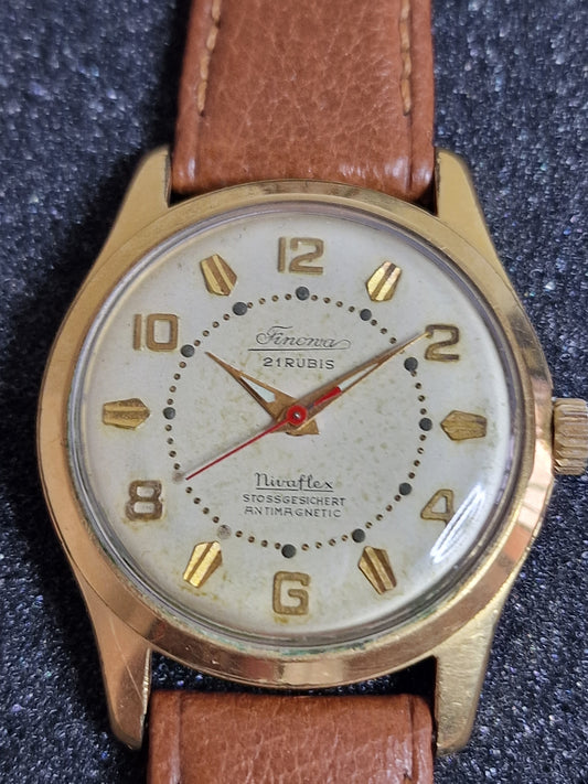 🕰️ Vintage Watch "Timonova" – 50s/60s, Hand-Wound, 20 Micron Gold-Plated, Tested