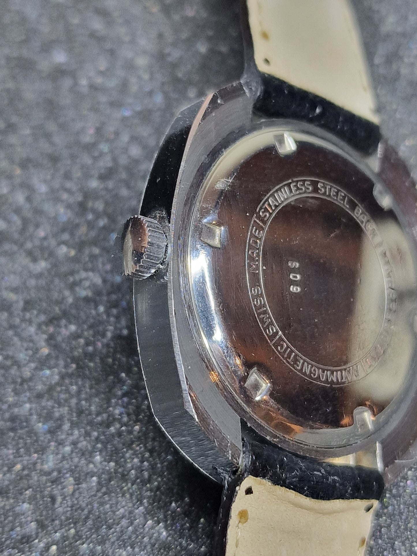 🕰️ Unworn Vintage Men’s Watch "F.H.B" – Swiss Made, Hand-Wound, 1960s/70s, Steel Case