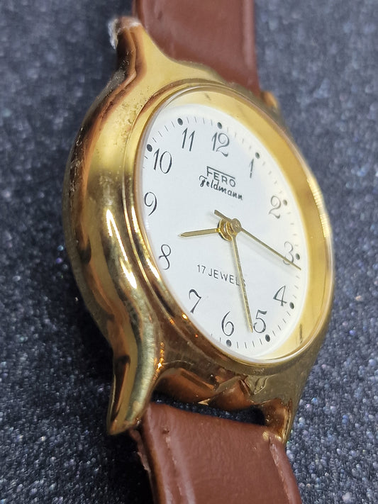 🕰️ Unworn Vintage Watch "FERO-Feldmann" – Swiss Made, Hand-Wound, 70s/80s, Ultra-Slim Design