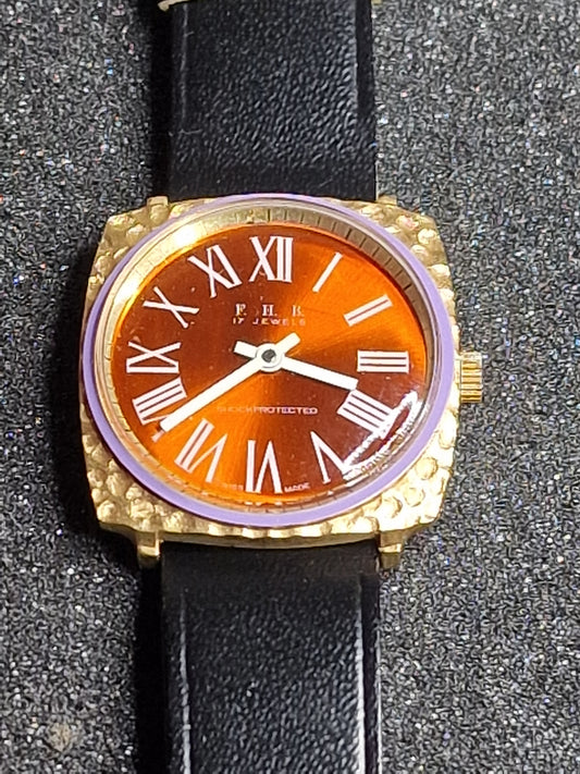 💎 Unworn Vintage Ladies' Watch "F.H.B." – Swiss Made, Hand-Wound, 1970s, Rare Piece