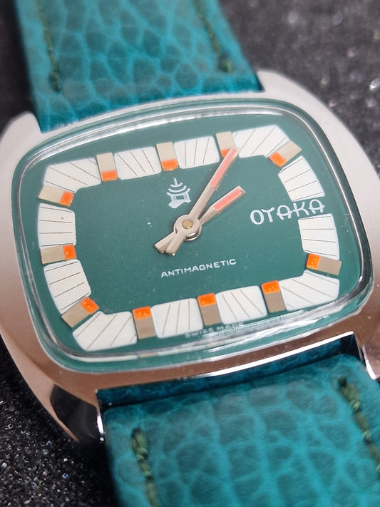 🕰️ Unworn Vintage Watch "OTAKA" – Swiss Made for Japan, Hand-Wound, 1970s, Ultra Slim