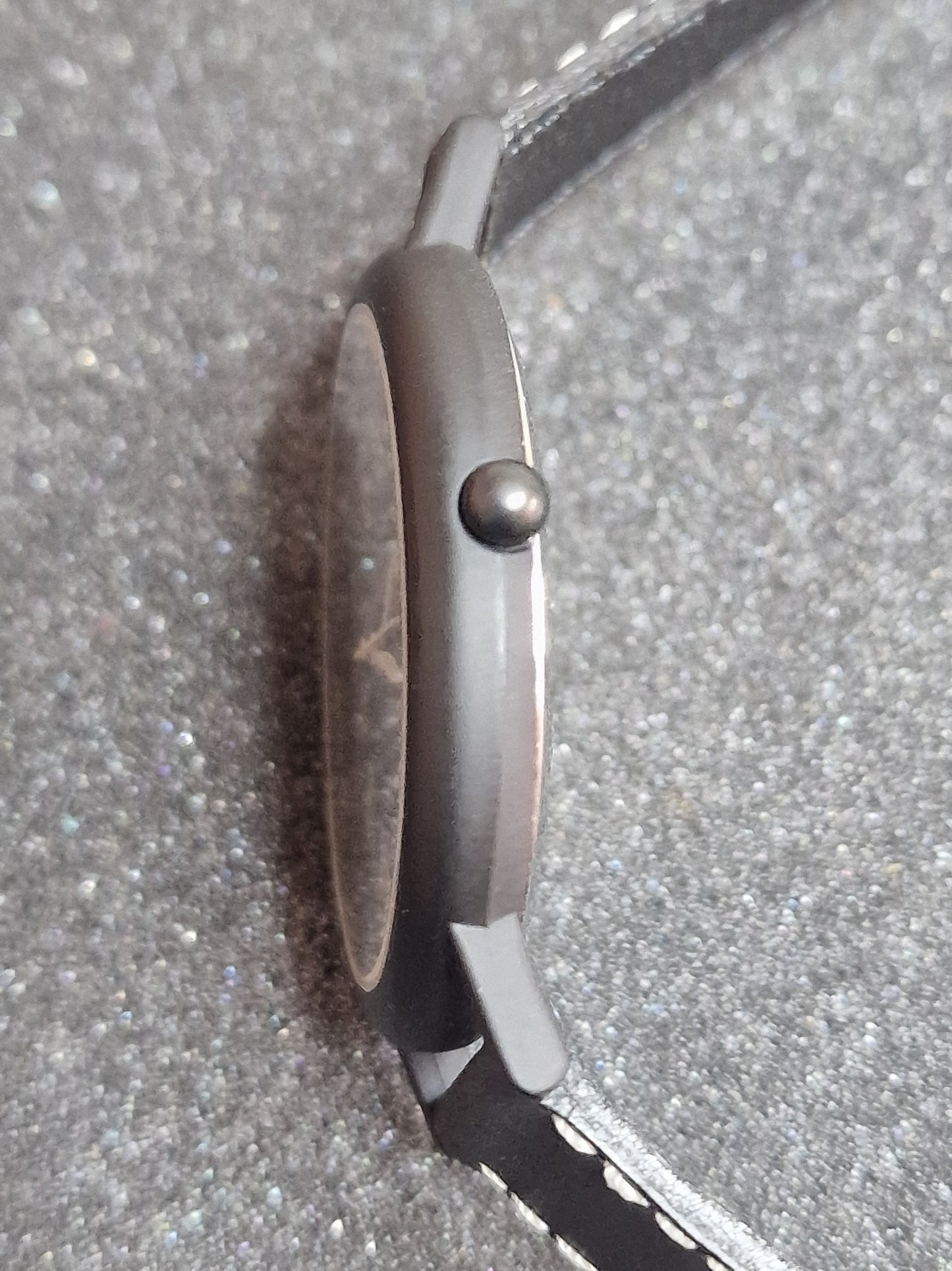 ⌚ Unworn Vintage Quartz Watch Swiss Made, Cattin Movement, 42mm, Silver, 80s/90s, Old Basel Stock