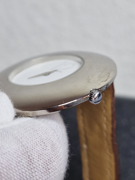 ⌚ Unworn Vintage Quartz Watch – Swiss Made, Cattin Movement, 40mm, 80s/90s, Old Basel Stock