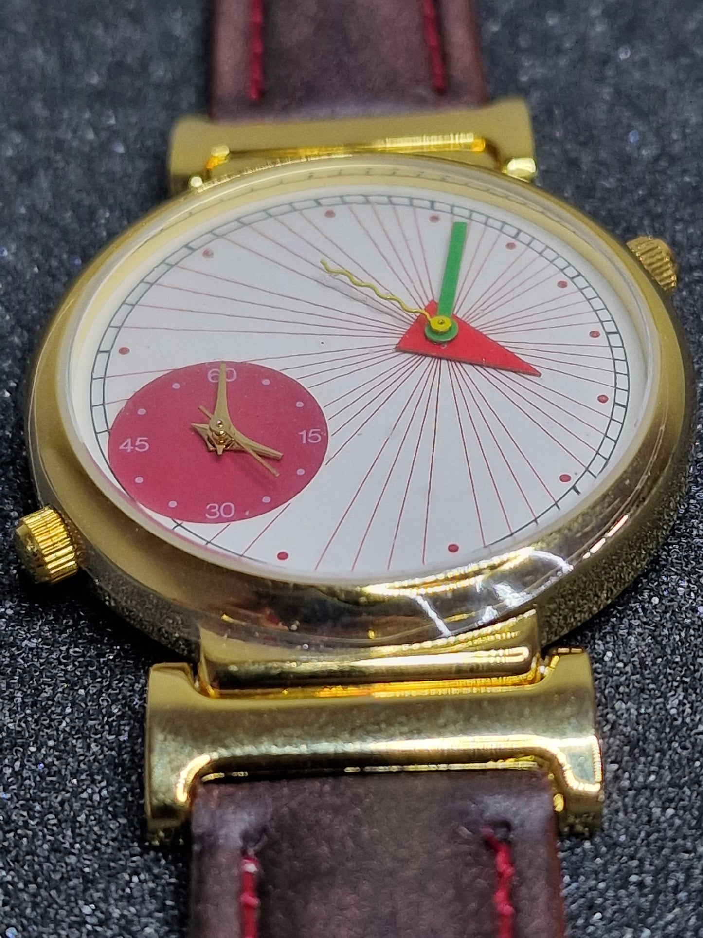 ⌚ Unworn Vintage Dual-Time Quartz Watch – Miyota Movement, 1970s, Top Condition
