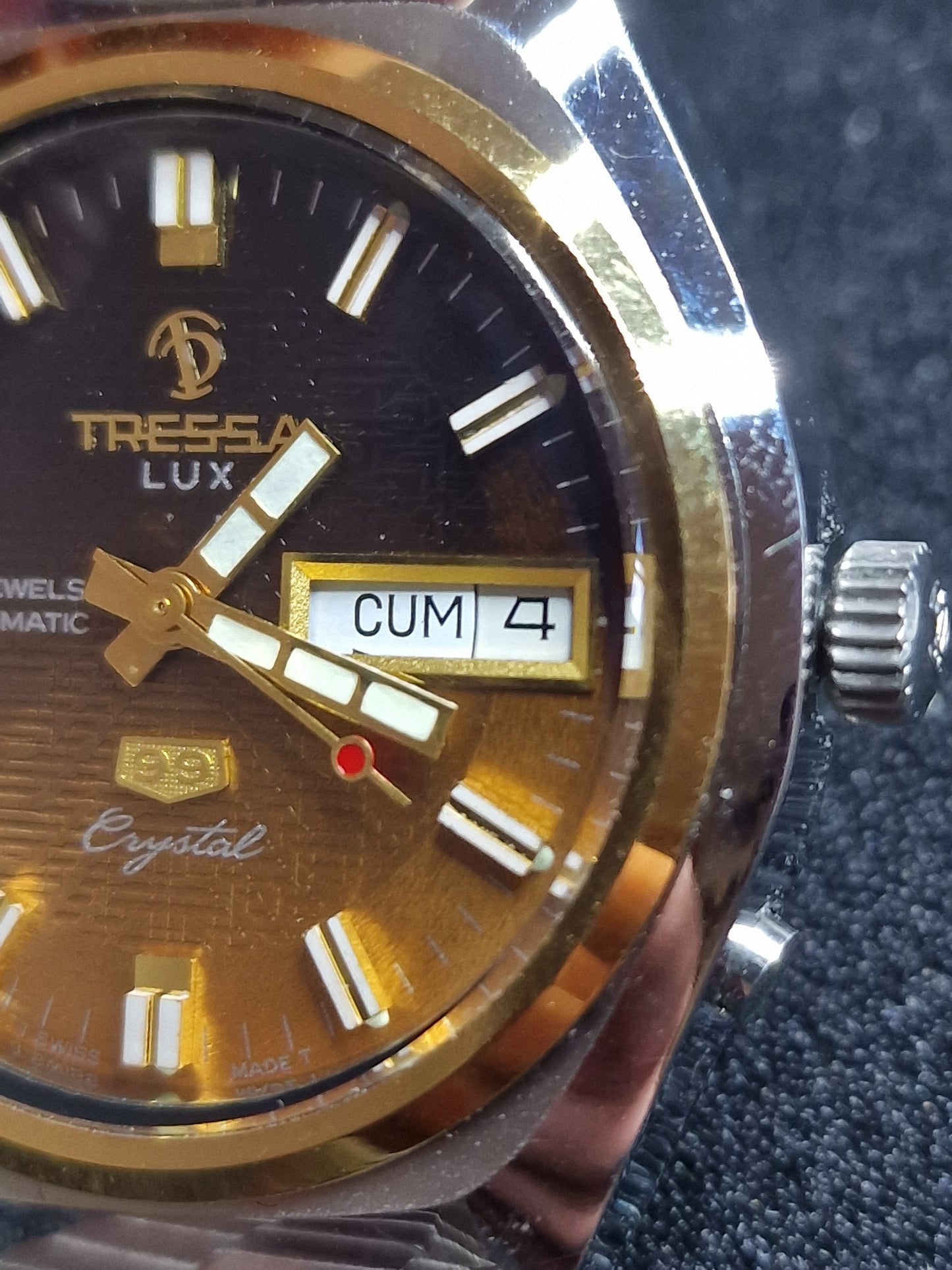 ⌚ Unworn Vintage Automatic Watch "TRESSA LUX 99 Crystal" – 21 Jewels, Swiss Made, 1968/69