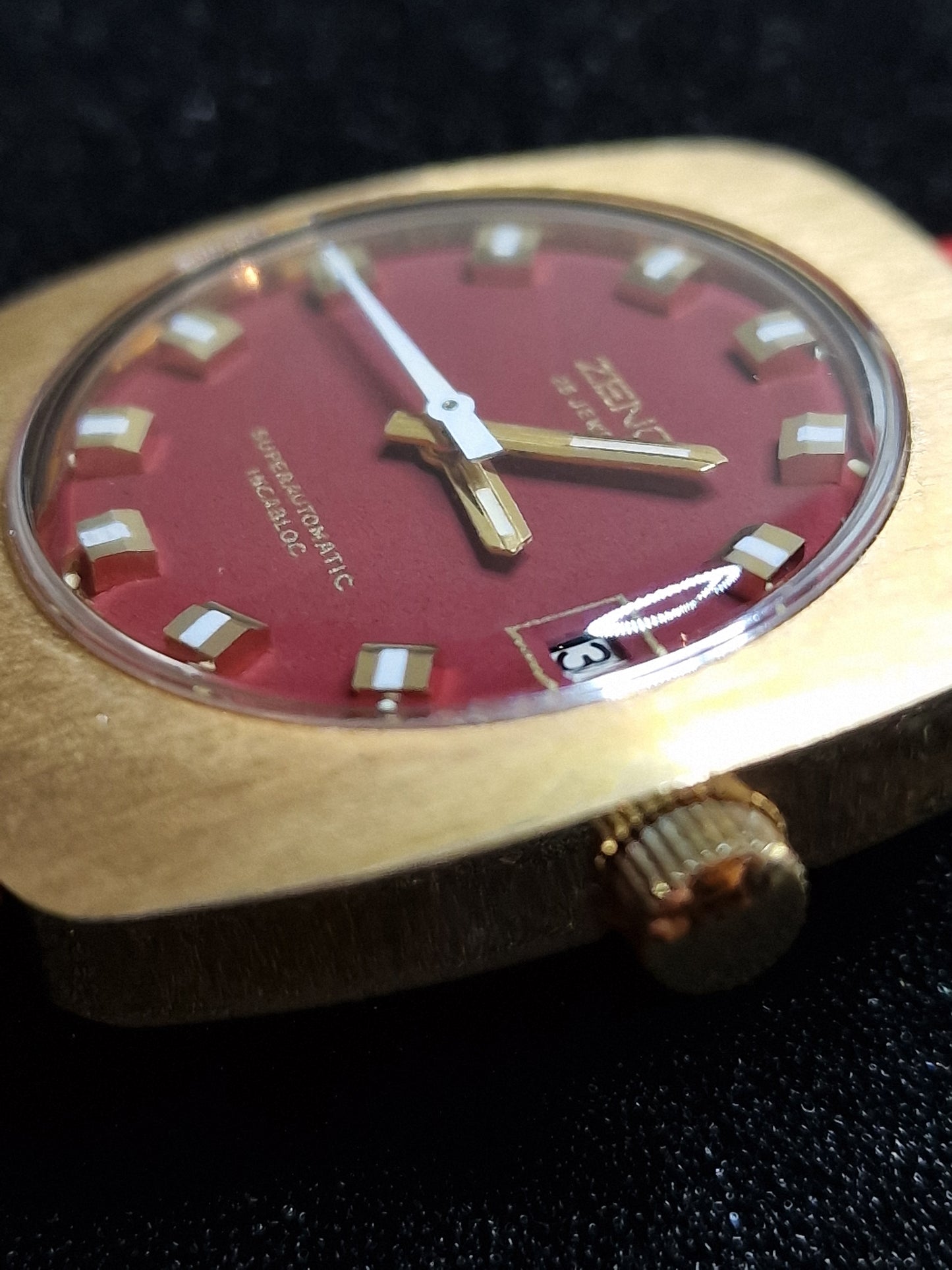 ⌚ Unworn Vintage ZENO Automatic Watch – Swiss Made, 1960s, Gold-Tone Case, Rare Find