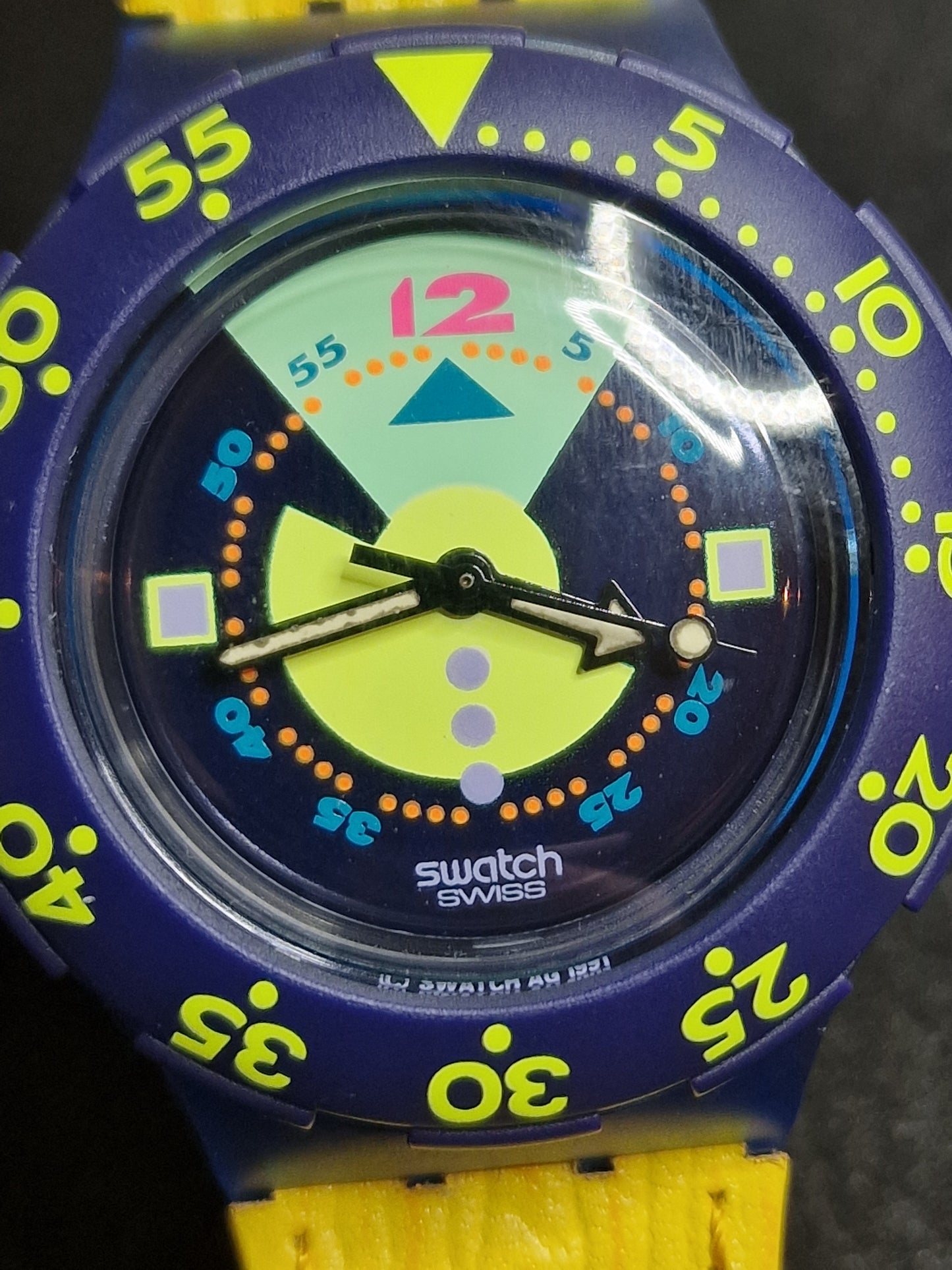 π Swatch Scuba 200 SDN102 βDivineβ β Rare 90s Diver Watch π
