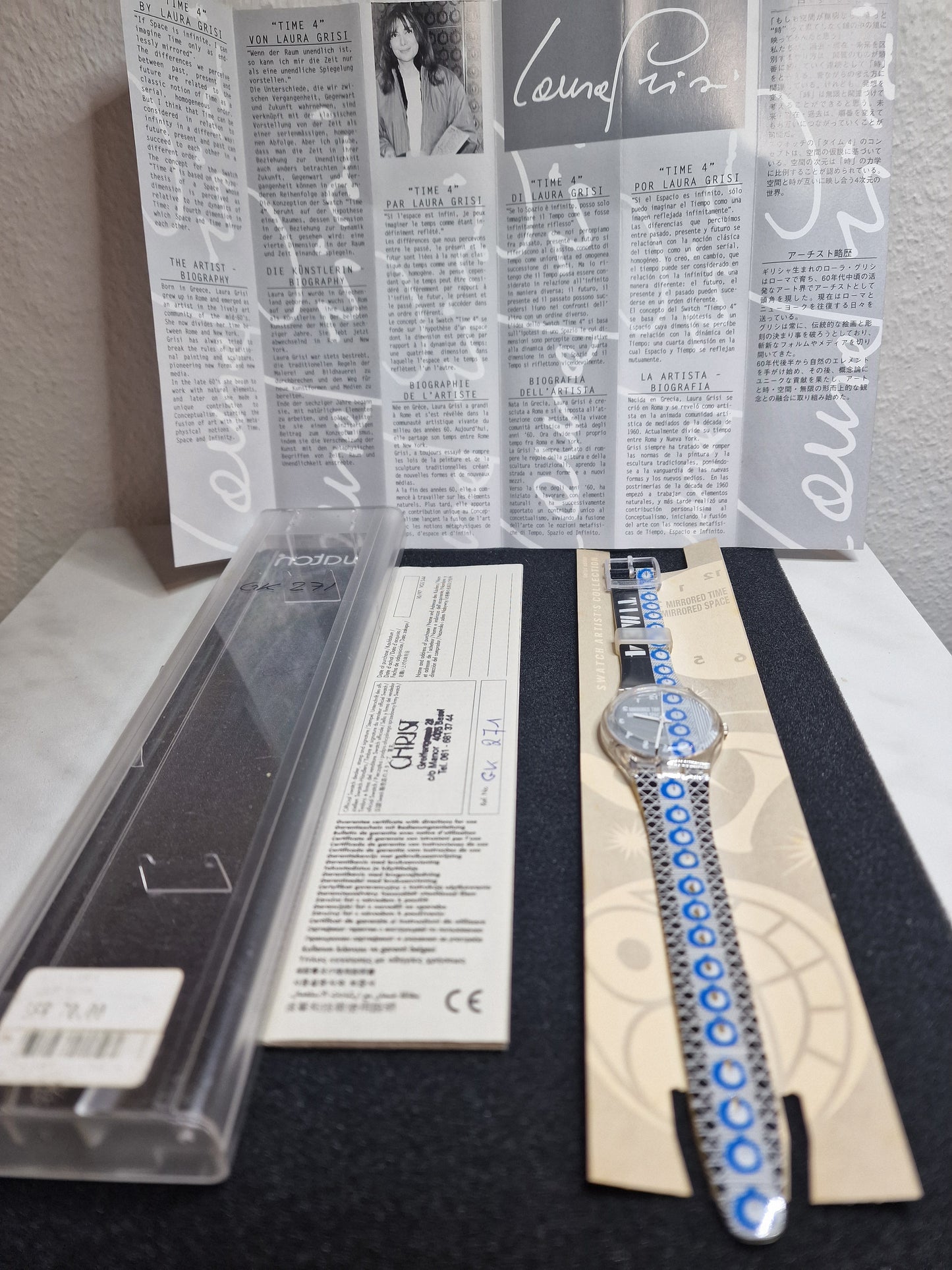 Swatch Special Artist GK271 "TIME 4" by Laura Grisi (1997) – New & Unworn – Limited Edition 🎨🕒