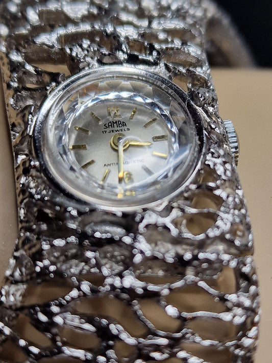 💎 Vintage Ladies’ Clasp Watch – SAMBA De Luxe | Swiss Made | Hand-Wound | Late 1970s | NOS