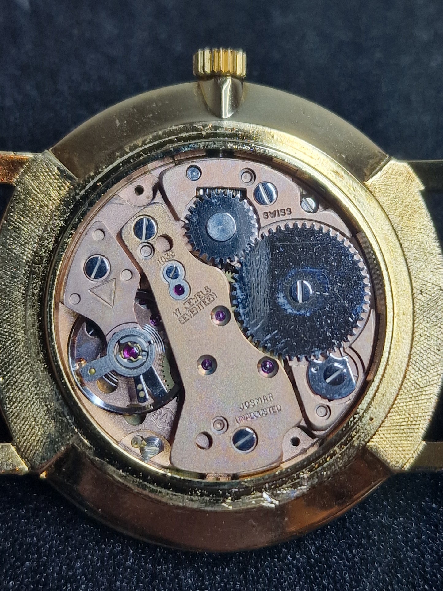 ⌚ Unworn Vintage Watch "SECRETARY" – Swiss Made | Hand-Wound | 50s/60s | Gold-Tone | NOS