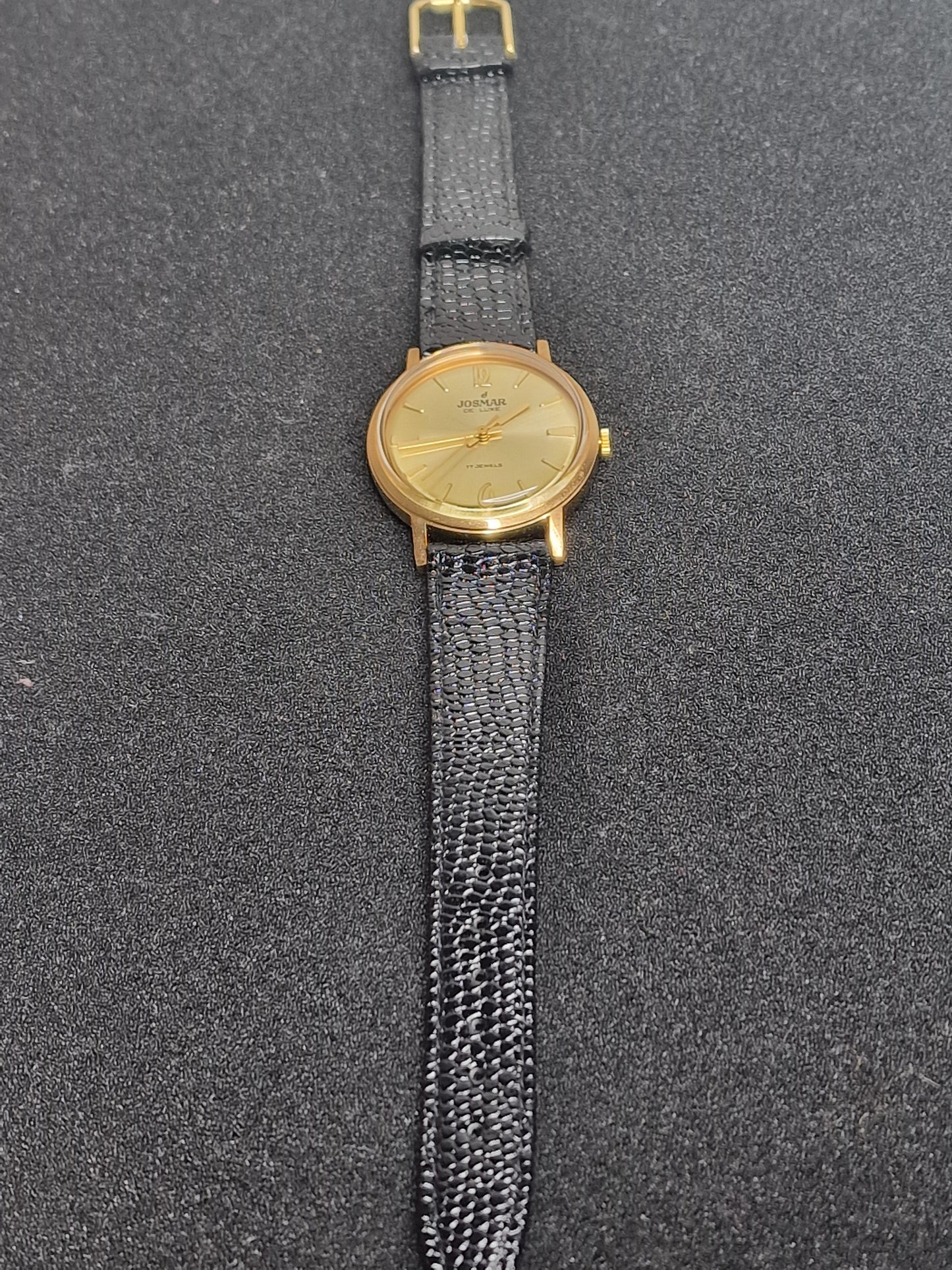 ⌚ Unworn Vintage Josmar De Luxe Watch – Swiss Made | Hand-Wound | 50s/60s | Gold-Tone | NOS