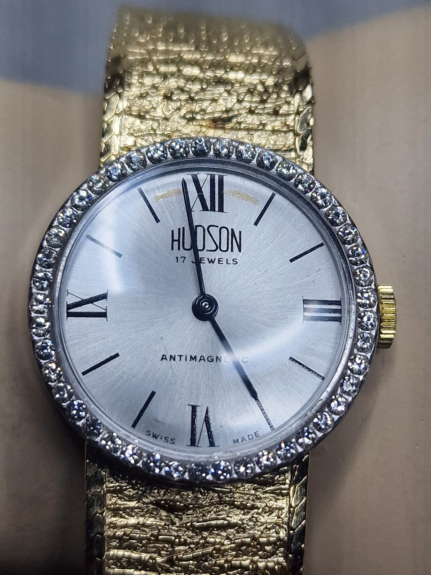 💎 Vintage Ladies’ Jewelry Watch – HUDSON | Hand-Wound | Late 1960s | Swiss Made | NOS