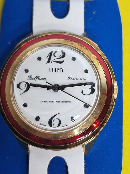 ⌚ Vintage DOLMY Belfoux Romont | 17 Rubis | 40 Modifications | Swiss Made | NOS | 1970s (Copy)