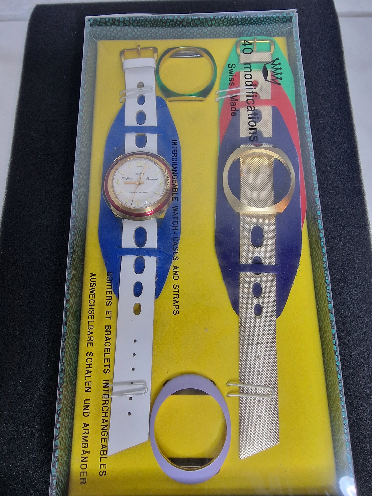 ⌚ Vintage DOLMY Belfoux Romont | 17 Rubis | 40 Modifications | Swiss Made | NOS | 1970s