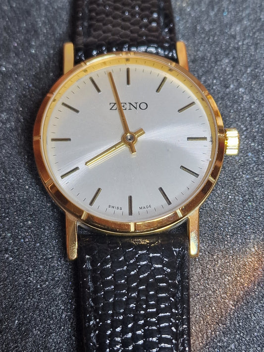 🕰️ Unworn Vintage Watch "Zeno Basel" – Swiss Made, Hand-Wound, 70s/80s, Ultra Flat