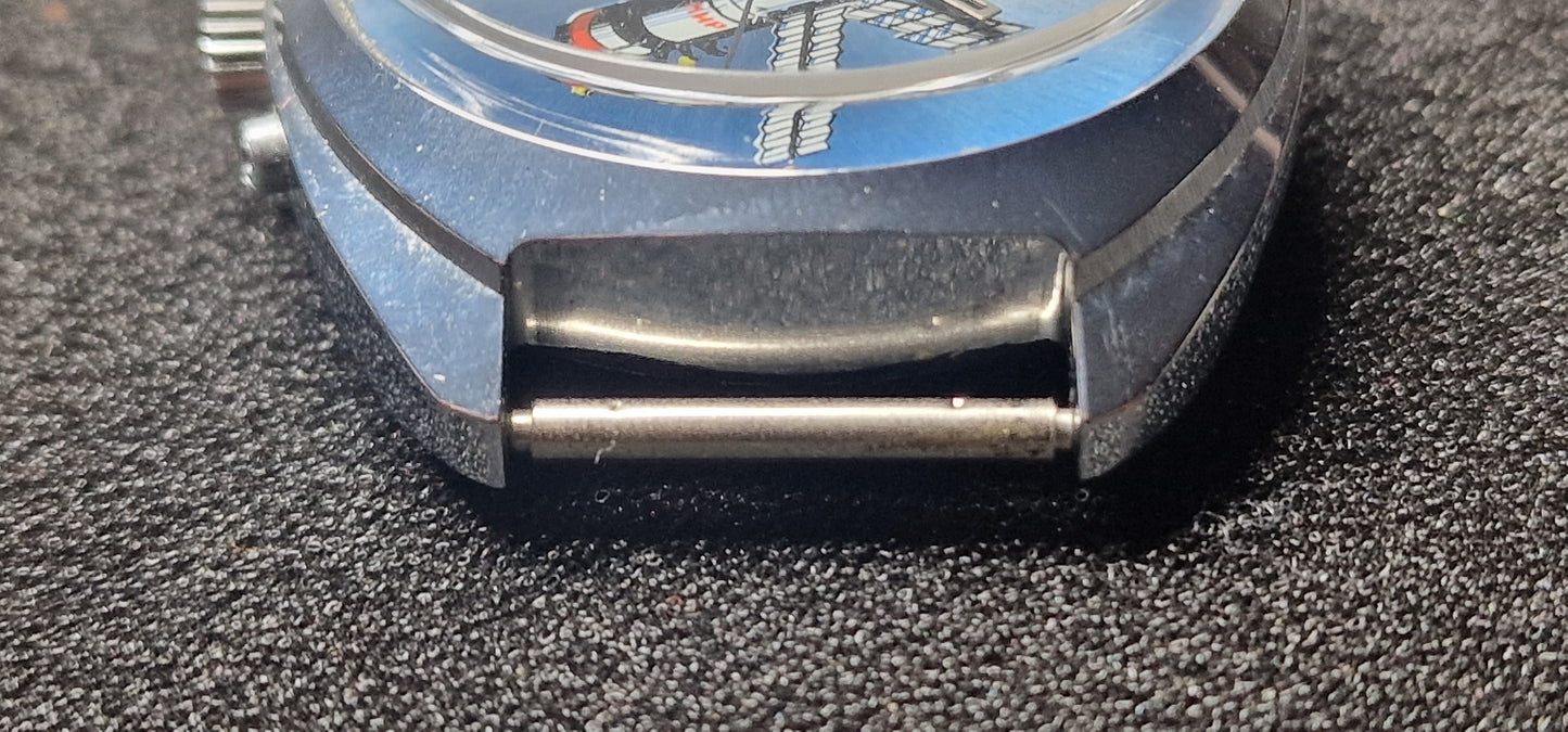 🚀 Rare SLAVA "Baikonur MIR-92" Automatic Watch – Misprint Edition 🇩🇪 (Flag Error), 37mm – Limited 125/900