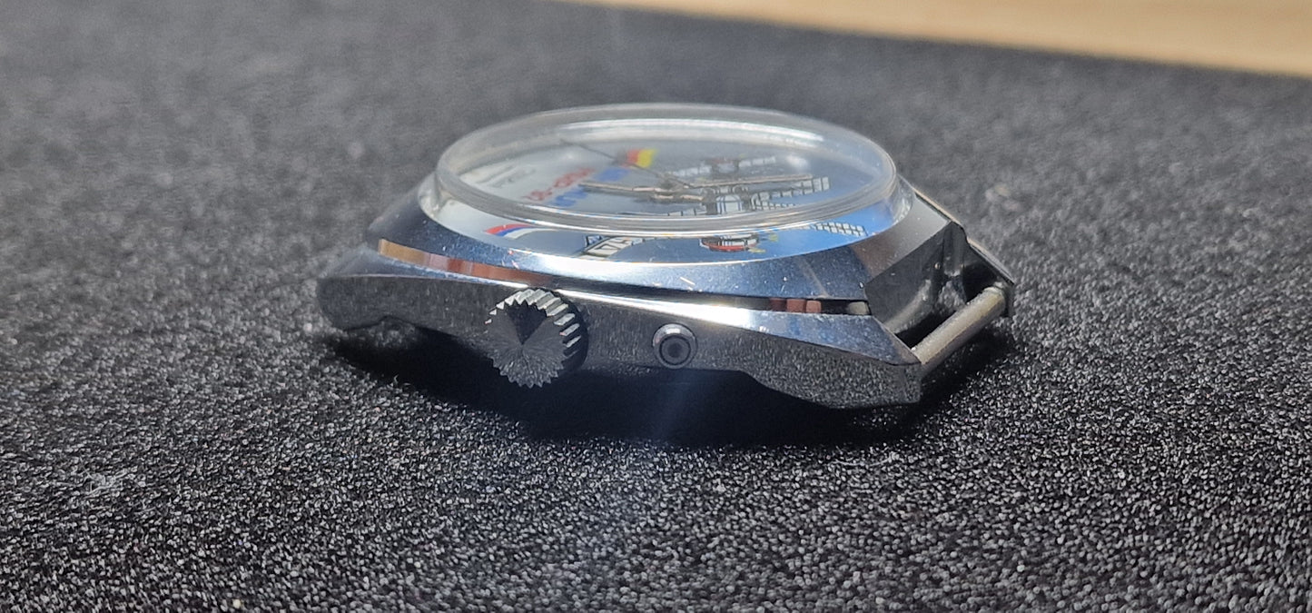 🚀 Rare SLAVA "Baikonur MIR-92" Automatic Watch – Misprint Edition 🇩🇪 (Flag Error), 37mm – Limited 125/900