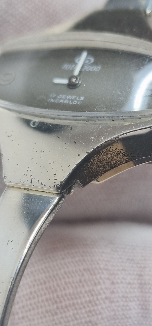 🕰️ Unworn Vintage Watch "Rotic 2000" – .925 Sterling Silver Case & Strap, Hand-Wound, 31mm