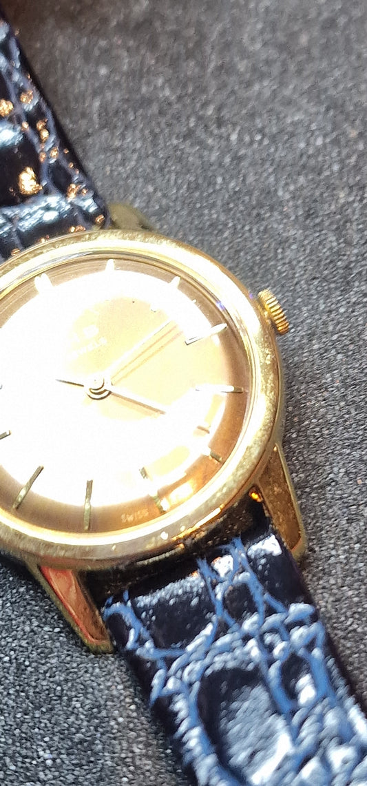 🕰️ Vintage Watch "F.H.B." – Swiss Made, 1950s/60s, Hand-Wound, Unworn Old Stock