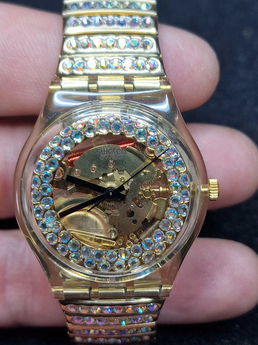 🟨 Swatch GZ116 Hollywood Dream (1990) – Rare Collector’s Piece