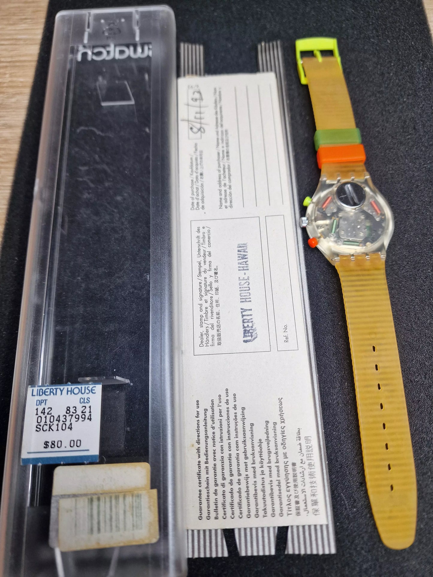 Swatch Chrono SCK104 "Jelly Stag" (1992) – Rare Neon Chronograph