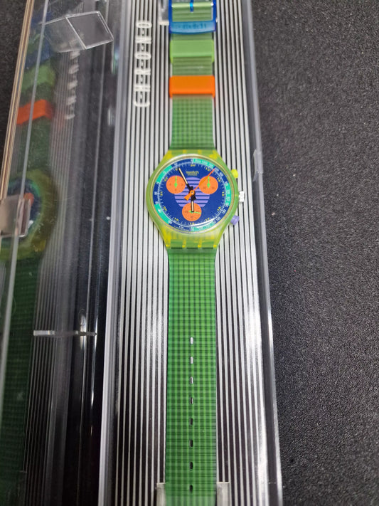 Swatch Chrono SCJ100 "Neo Wave" (1991) – Vintage Chronograph Icon ⏱️