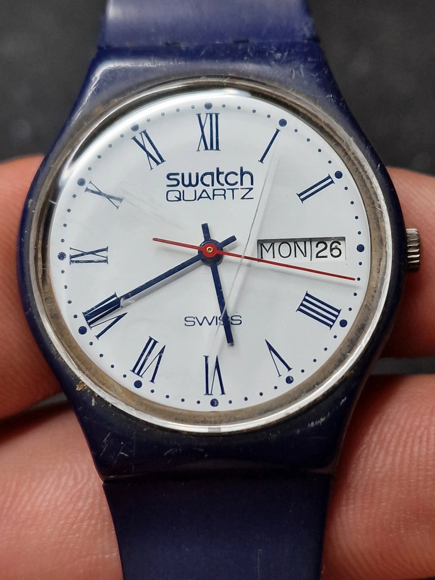 Rare Vintage 1983 Swatch GN701 β Fachhandelslogo WBG