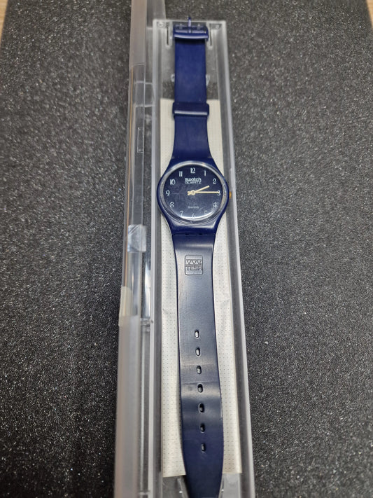 🕰 Rare 1983 Swatch GN001 – Specialist trade FHL on Strap – 34mm