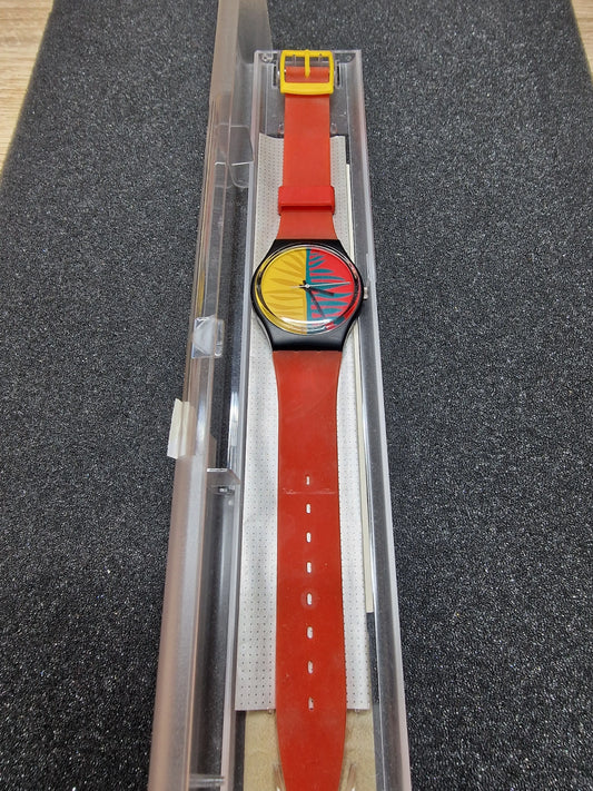 🌴 Swatch GB113 “Waipitu” (1987) – Tropical 80s Icon 🌈