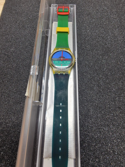 🧭 Swatch GK102 “Nautilus” (1986) – Iconic Compass Design