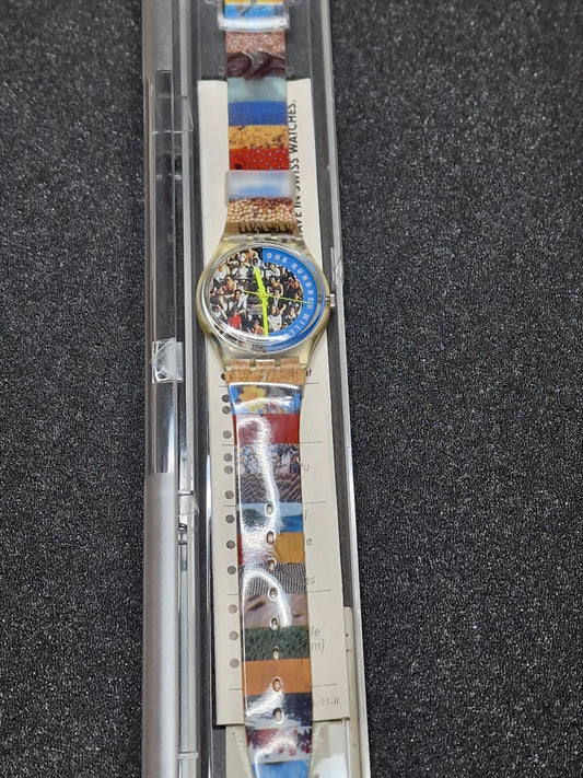 🌍 Swatch GZ126 “The People” (1992) – 100 Million Celebration Edition