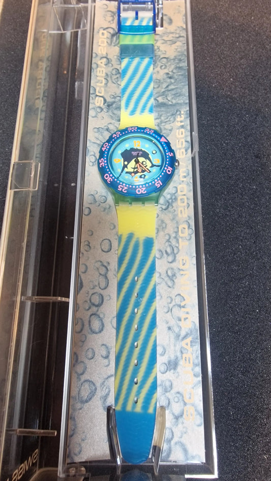 🕒 Swatch Scuba 200 – Swordfish (SDG101), 1993 – Vintage Diver