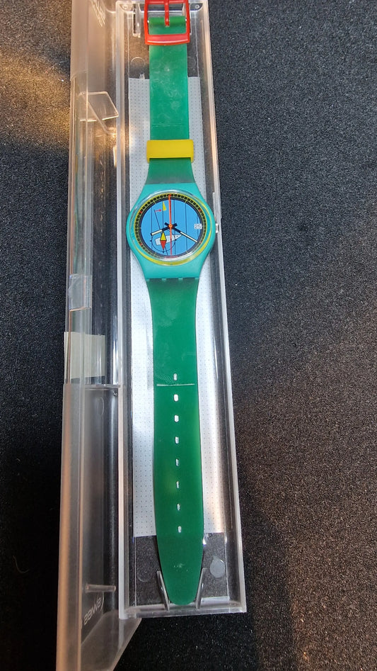 🌺 Swatch GL400 – “Pago Pago” (1986) | Vintage Original
