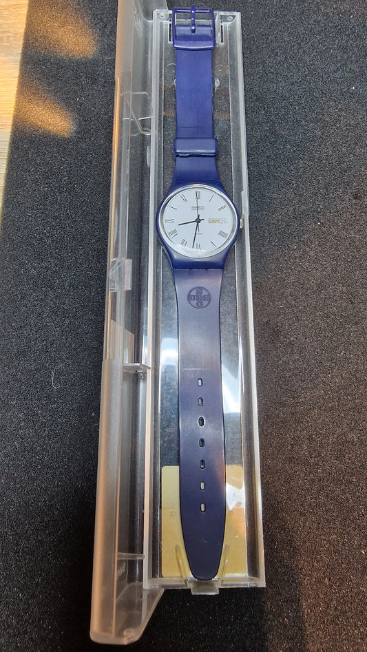 🕰️ Swatch FB702 – Navy Roman (1984) | Vintage Classic | Original