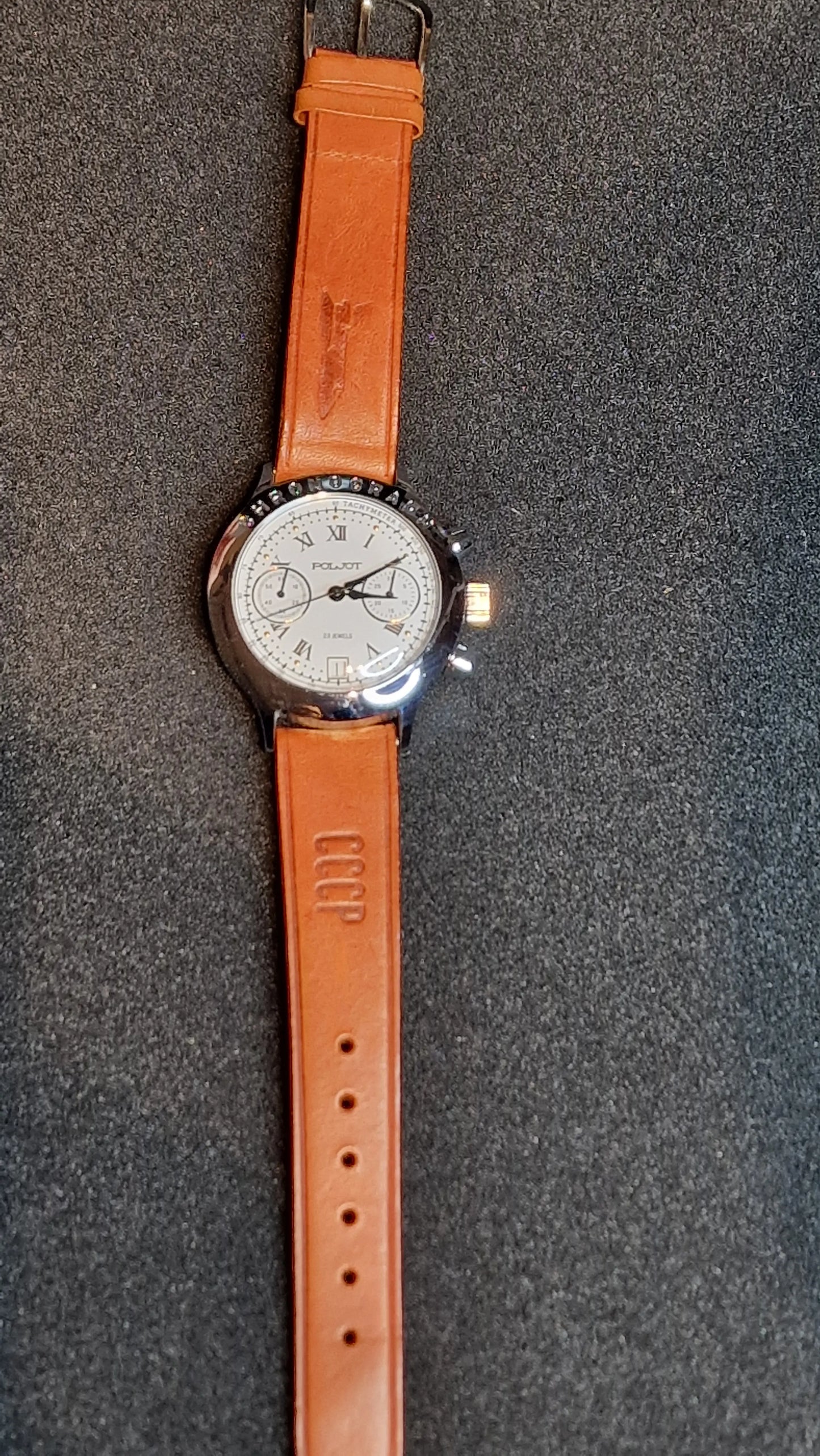 ✈️ Poljot BURAN Chronograph – Handwinding Cal. 3133 (23 Jewels) – Vintage Pilot Style 🧭