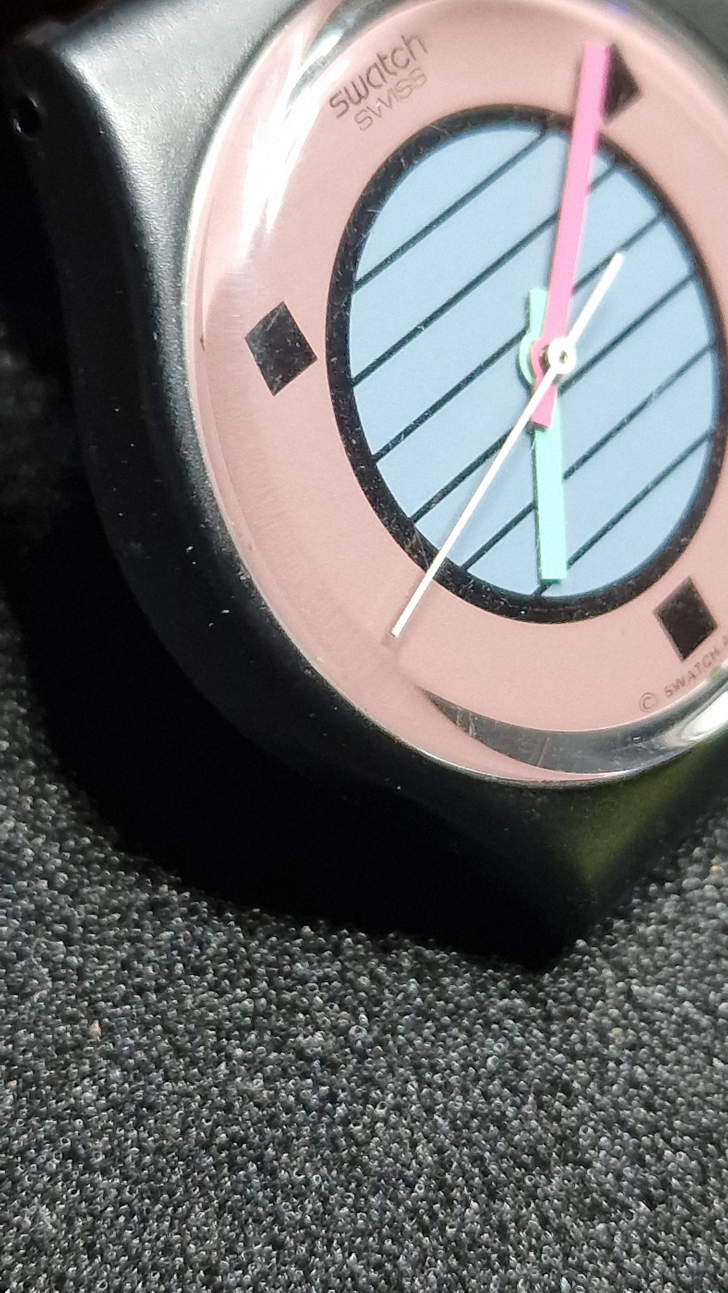 🌴 Swatch GB120 “Coconut Grove” (1988) – Vintage Gent – Iconic 80s Design