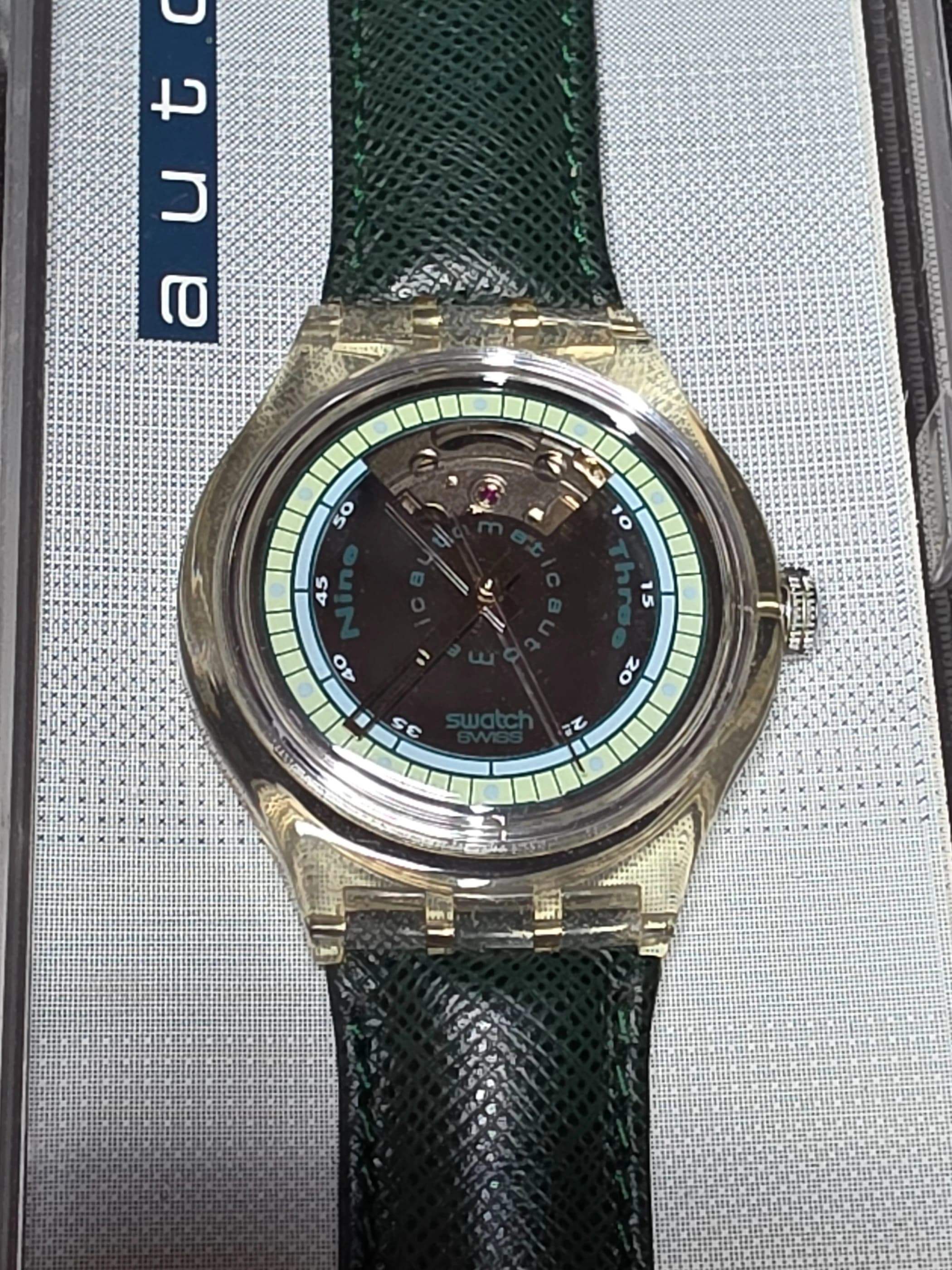 Swatch Automatic SAK100 – 1991 – NOS – Transparent Case
