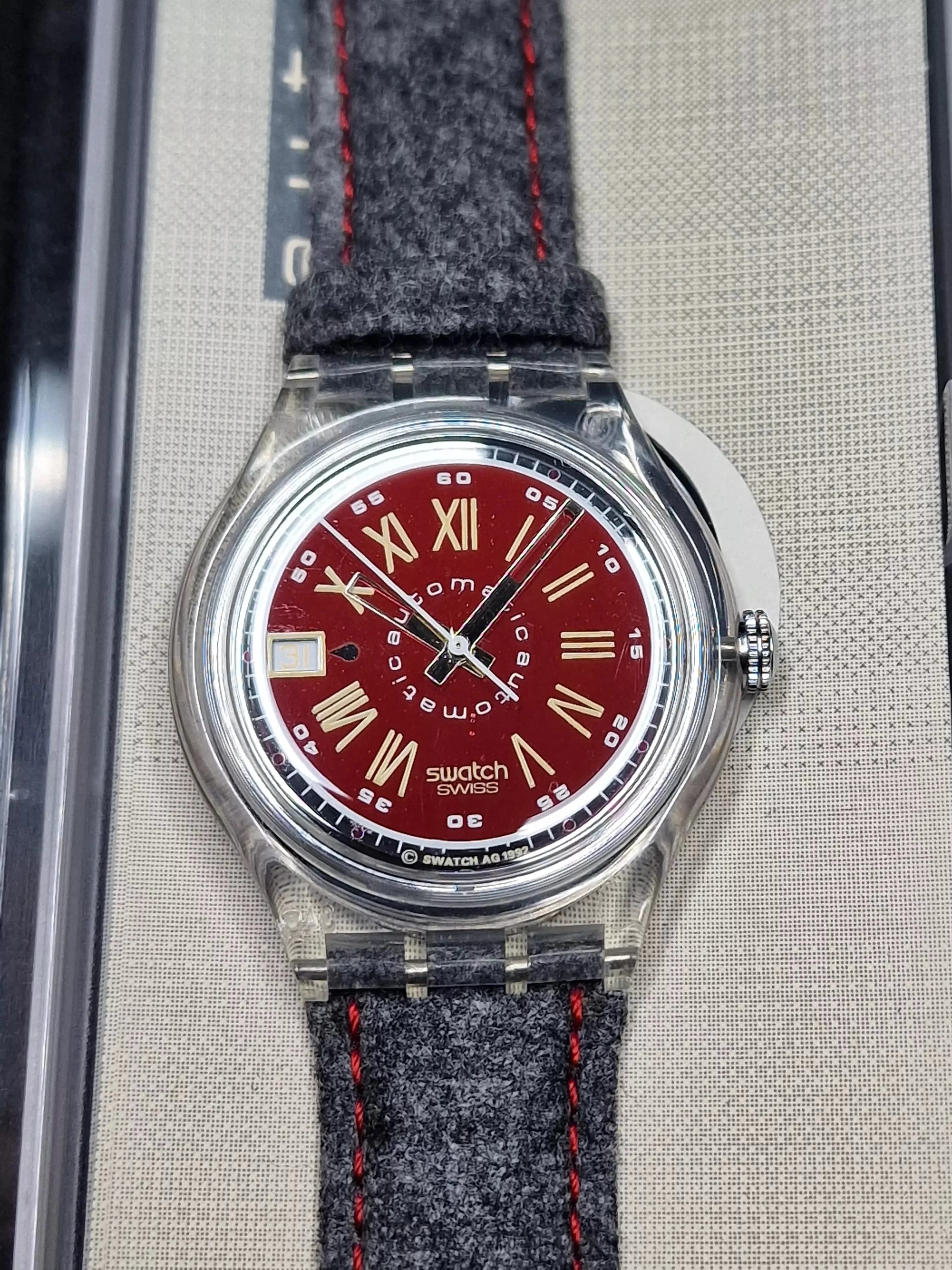 🕰️ Swatch Sistem51 Automatic SUTM400 “Cream” (AG2013) – Date – See-Through Back 42mm ✅