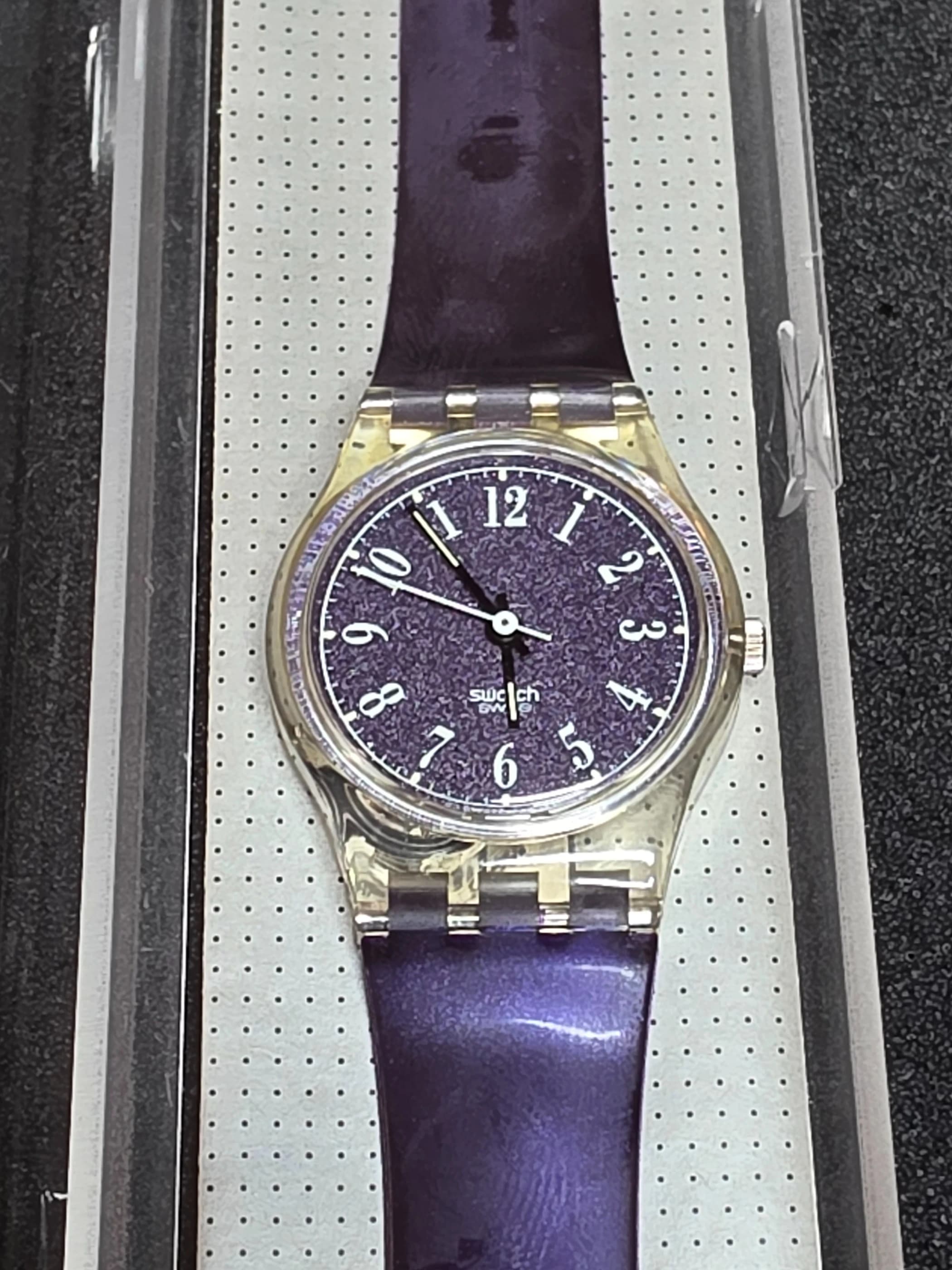 Swatch Lady Barbarella LK137 – 1992 – NOS – Purple Dial
