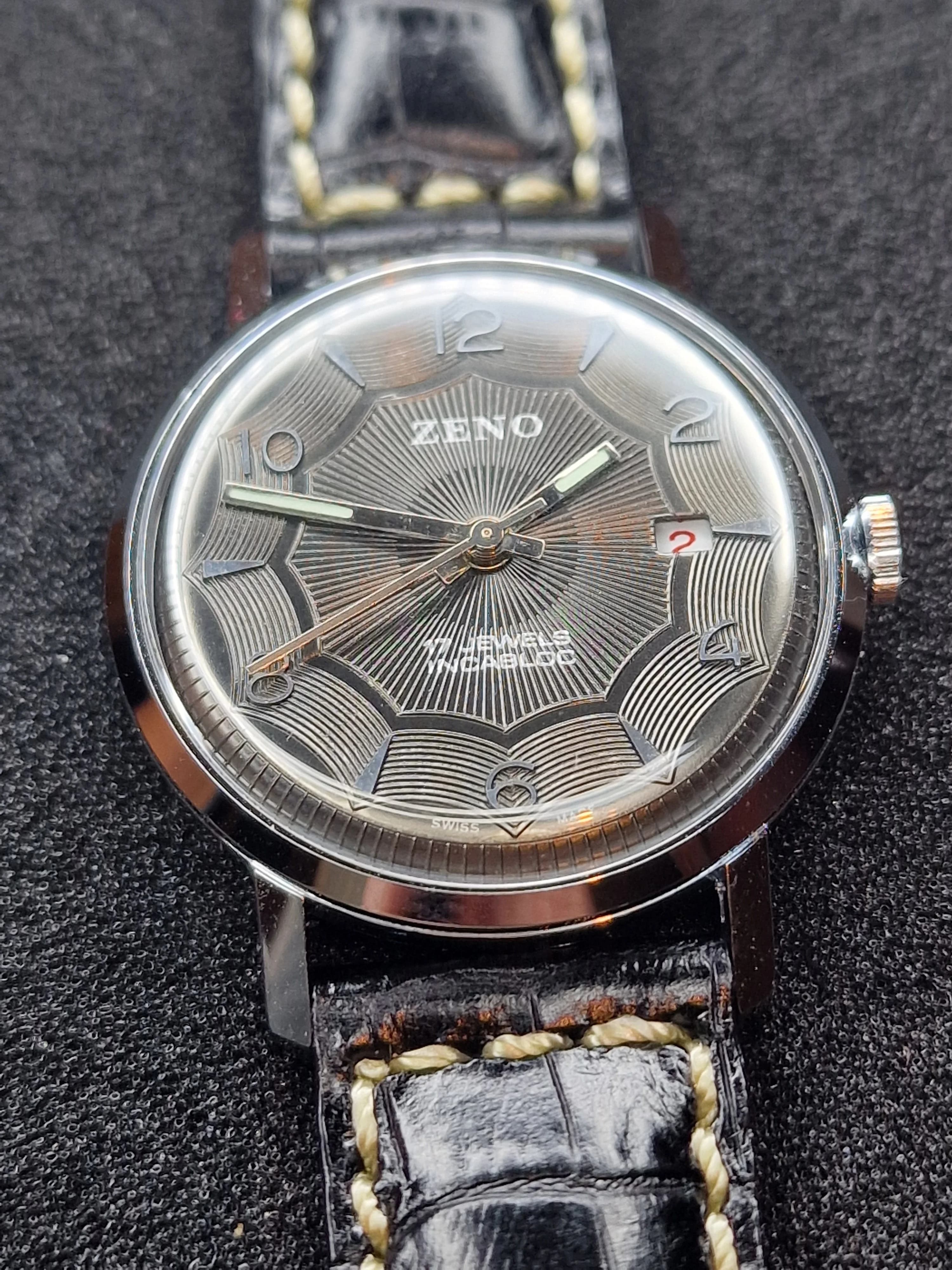 🕰️ Unworn Vintage Watch "Zeno Basel" – Swiss Made, Hand-Wound, 70s/80s, Ultra Flat