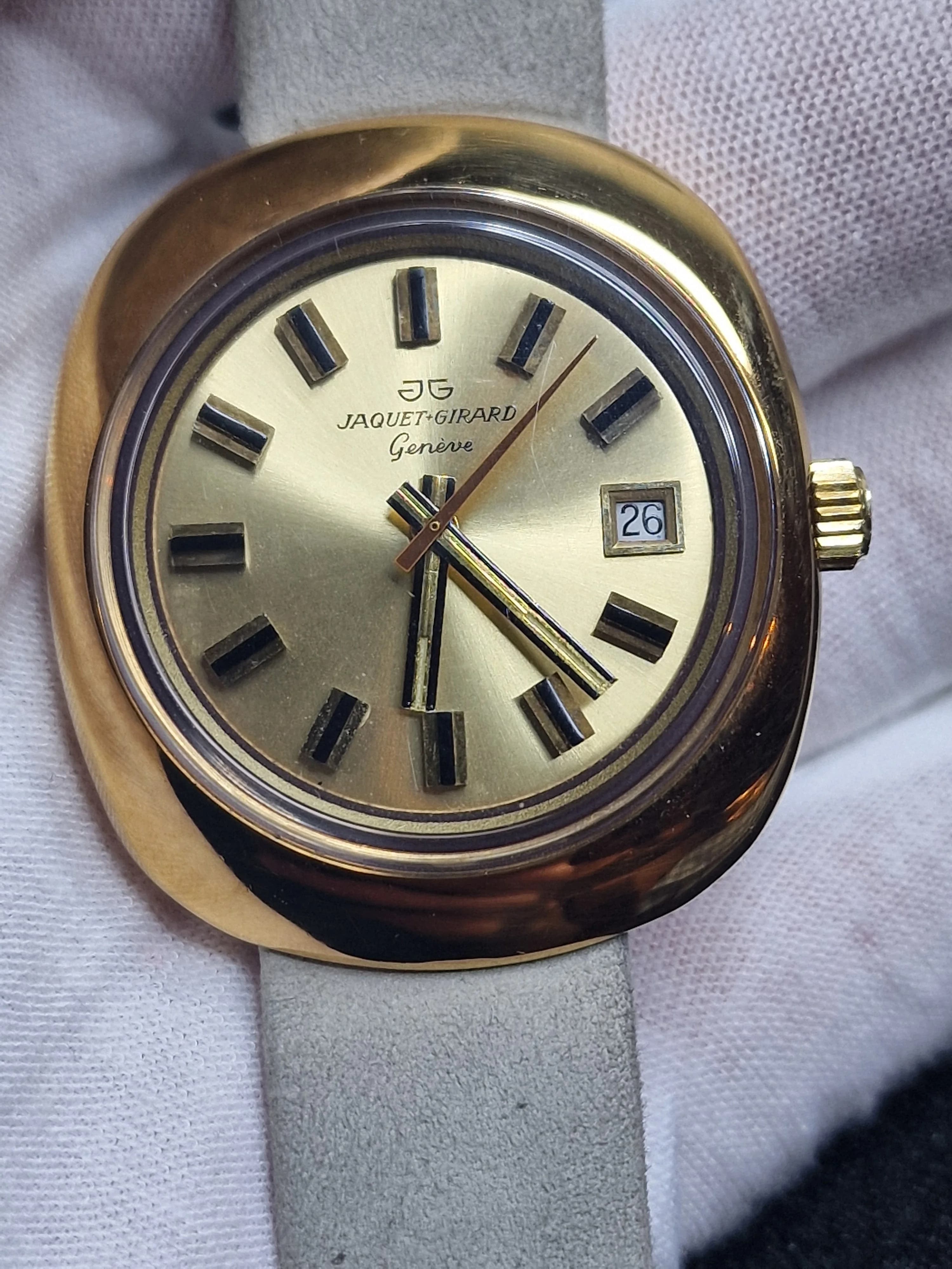 Very High-Quality Vintage Watch – Jaquet Girard Genève – Automatic – AIRVAC 6000 – 50s–60s