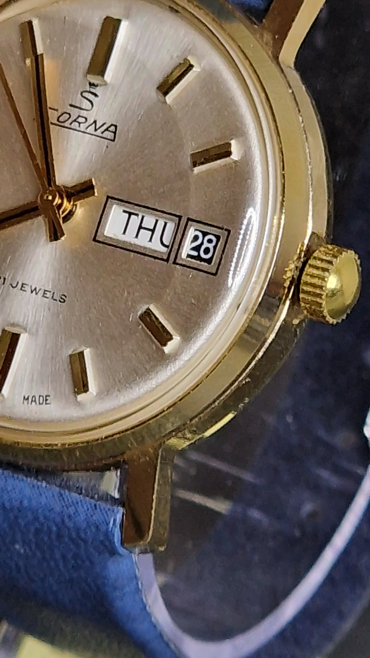 ⭐ Rare Vintage Watch "SORNA" – Swiss Made, Hand-Wound, 1950s/60s, Unworn Old Stock