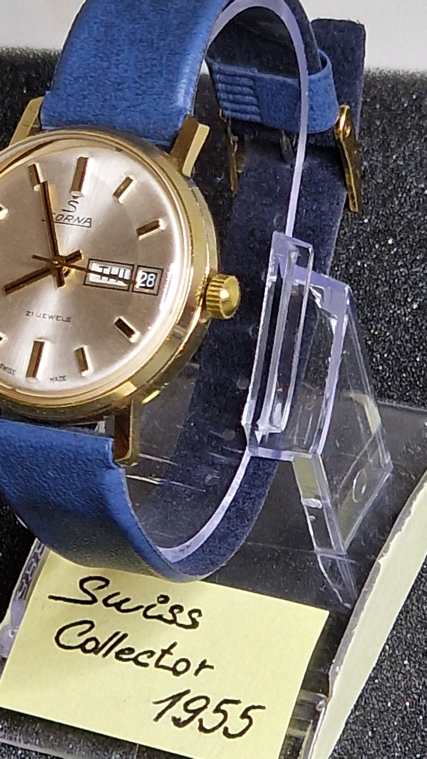⭐ Rare Vintage Watch "SORNA" – Swiss Made, Hand-Wound, 1950s/60s, Unworn Old Stock
