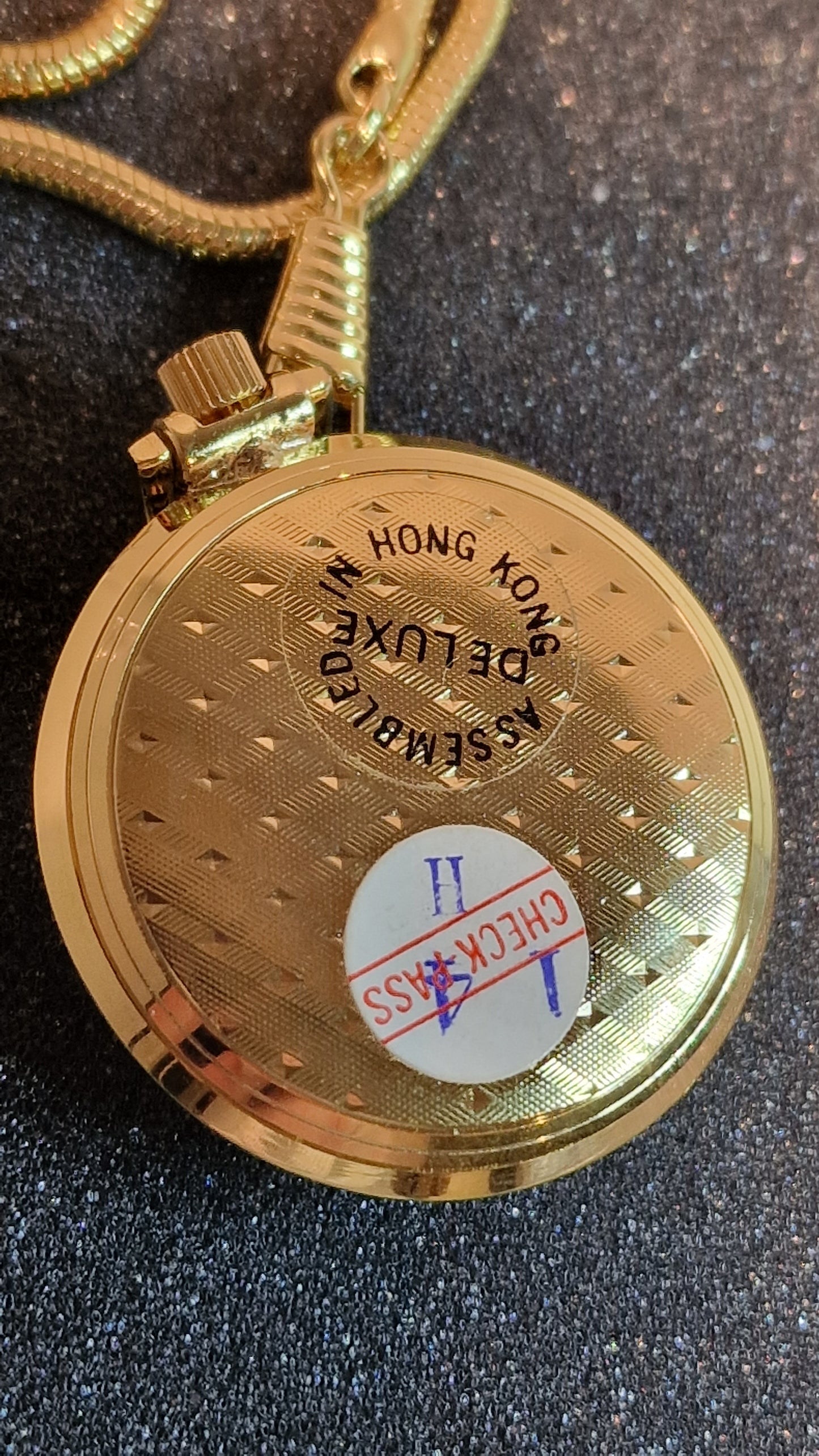 ⏱️ Unworn Vintage Pocket Watch "ABON 21C" – Swiss Movement, Hand-Wound, 42mm, NOS + Chain