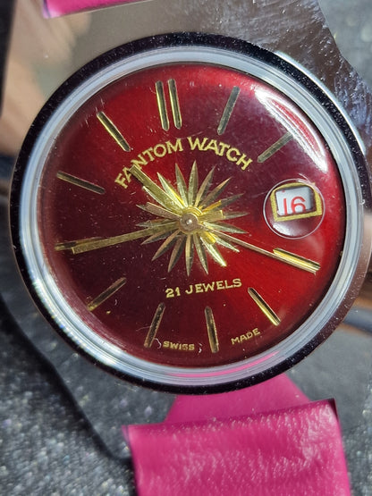 🕰️ Unworn Vintage Watch "FANTOM" – Swiss Made, Hand-Wound, 1960s or Older, Old Stock