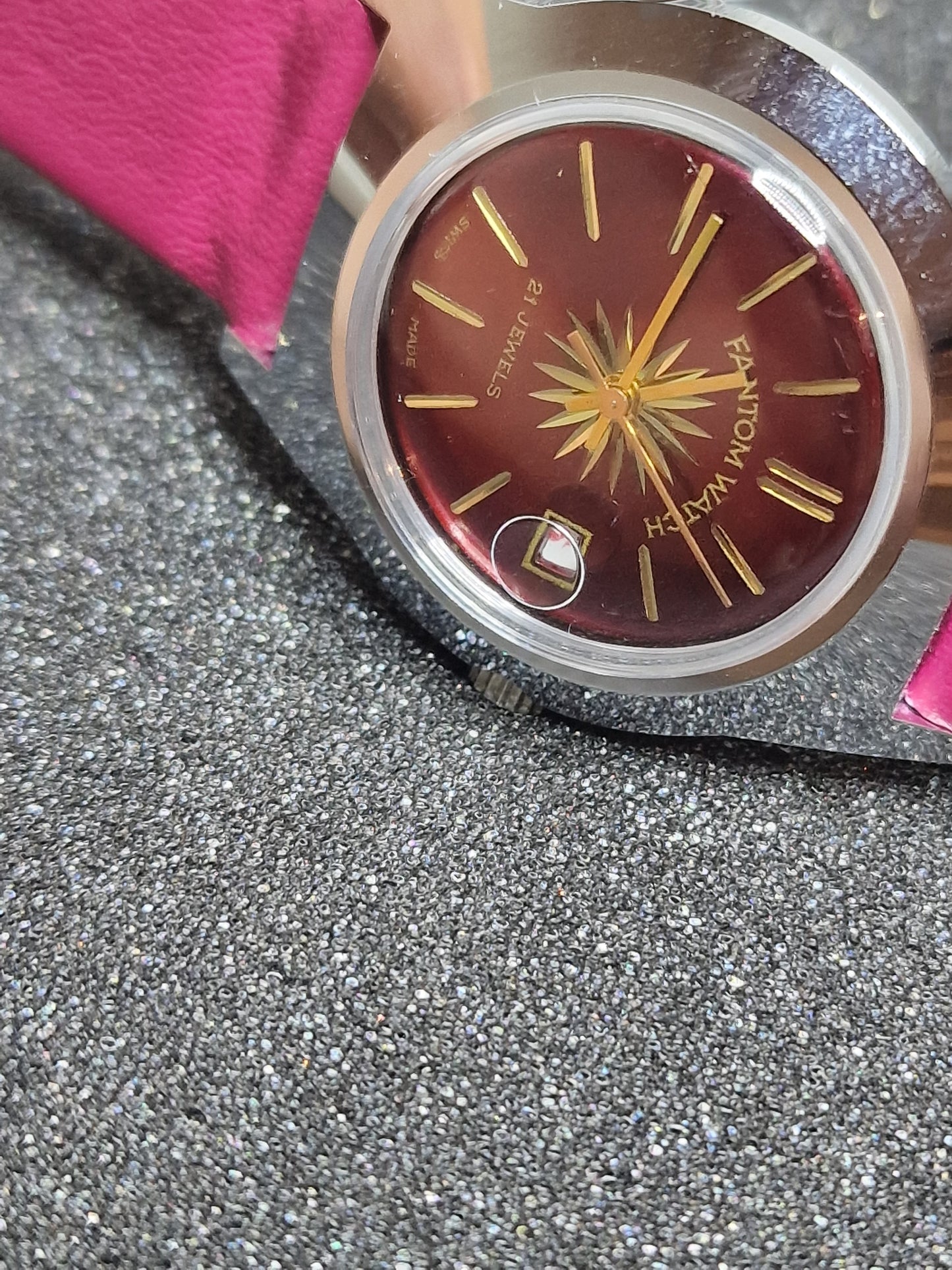 🕰️ Unworn Vintage Watch "FANTOM" – Swiss Made, Hand-Wound, 1960s or Older, Old Stock