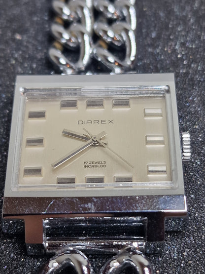 🕰️ Unworn Vintage Watch "DIAREX" – Swiss Made, Hand-Wound, 60s/70s, Steel Case, 40mm