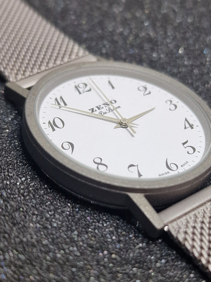 ✨ New Ultra-Slim ZENO De Luxe Watch – Quartz, 33mm, Elegant & Sporty